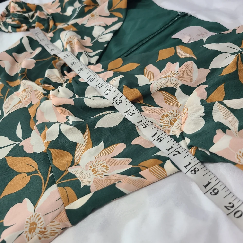 Gal Meets Glam Tegan Floral Tiered‎ Midi Dress Size 4